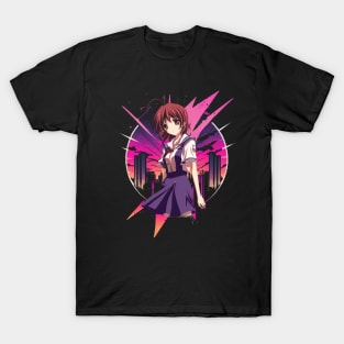 Retro Nagisa Clannad Japanese Anime T-Shirt